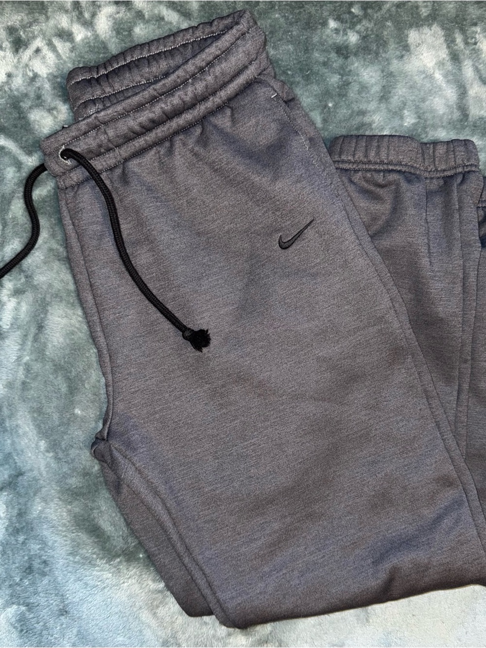 Nike women’s Dri-Fit Gray Fleece Jogger Pants
